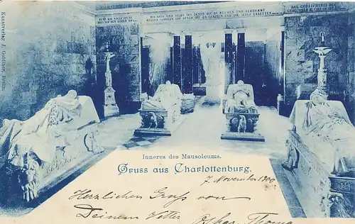 Berlin-Charlottenburg Mausoleum Inneres gl1900 117.172
