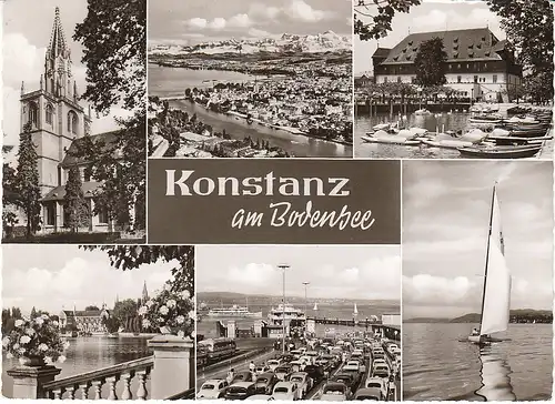 Konstanz Bodensee Mehrbildkarte gl1963 49.808