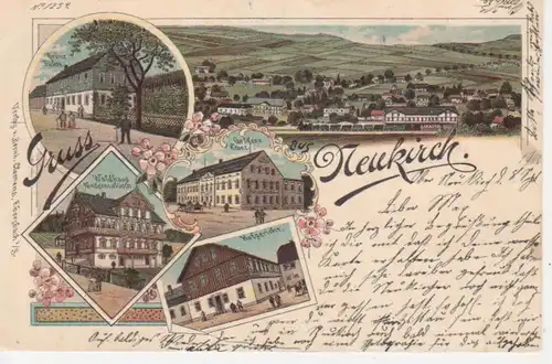 Neukirch Litho Gasthäuser Hofgericht gl1903 85.832