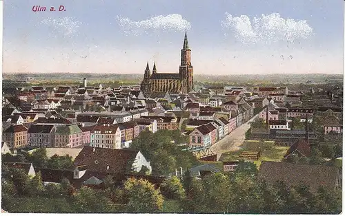 Ulm a.D. Blick über die Stadt gl1916 49.592