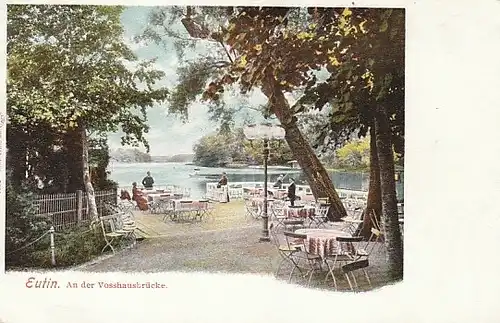 Eutin An der Vosshausbrücke um 1900 Litho ngl B2.233