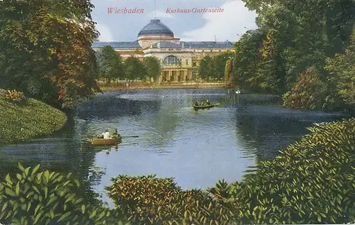 Wiesbaden Kurhaus-Gartenseite ngl 101.058