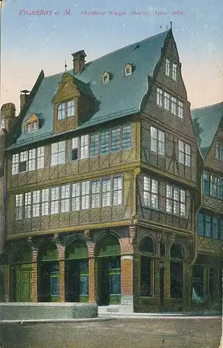 Frankfurt a.M. Zur Goldenen Waage feldpgl1916 132.262