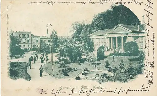 Stuttgart Kursaal mit Städt. Kurhaus gl1900 101.244