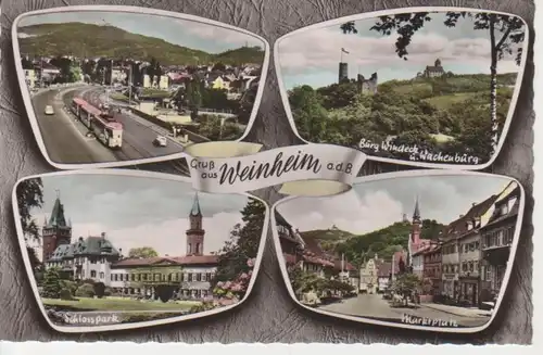 Weinheim a.d.B. Mehrbildkarte gl1960 64.825