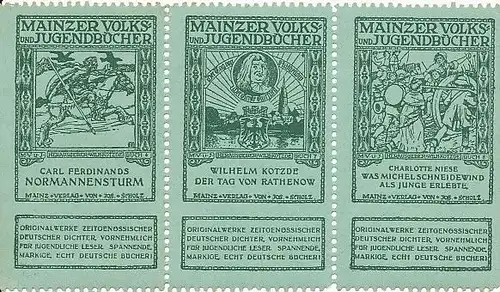 Mainz -3 Marken der Volks- und Jugendbücher 130.664