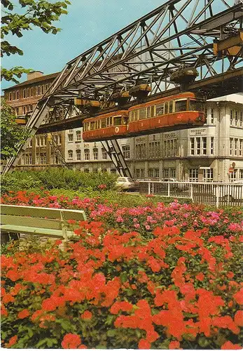 Wuppertal Schwebebahn über Bundesallee ngl B3.215