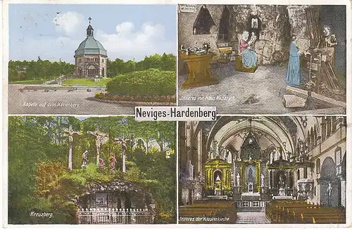 Neviges-Hardenberg Mehrbildkarte gl~1930? B2.833