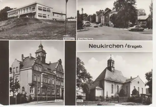 Neukirchen Kinderkrippe Rathaus Kirche gl1983 69.957