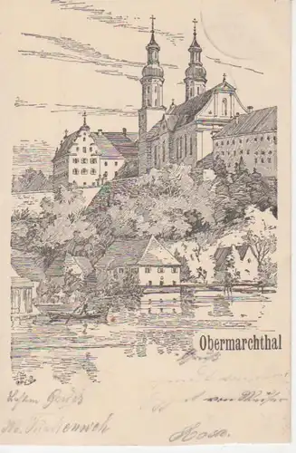 Obermarchthal Stadtpanorama Beschnitten! gl1905 81.320