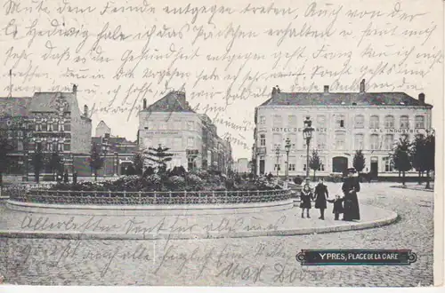 Ypern Bahnhofsplatz feldpgl1915? 204.068