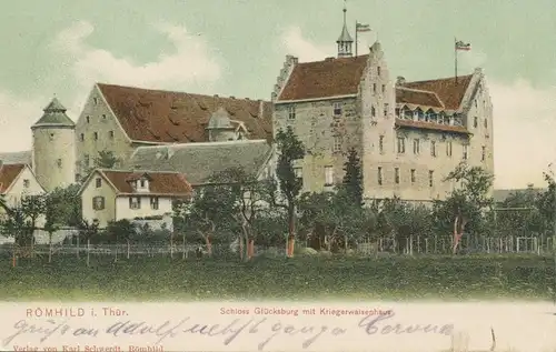 Römhild Schloß Glücksburg Waisenhaus bahnpgl 103.701