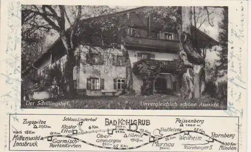 Bad Kohlgrub Pension Cafe Schillingshof gl1952 77.638