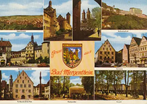 Gruß aus Bad Mergentheim Teilansichten gl1967 108.059