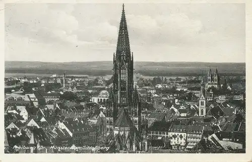 Freiburg i.B. Stadtpanorama mit Münster gl1938 102.168