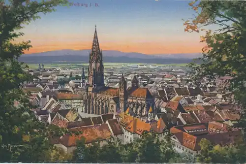 Freiburg i.B. Stadtpanorama mit Münster ngl 102.188