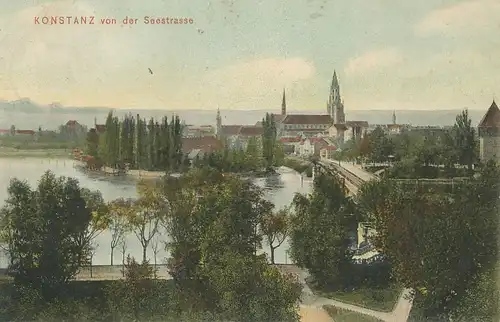 Konstanz von der Seestraße gl1938 101.470