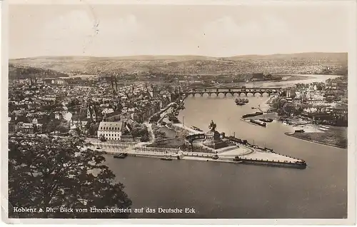 Koblenz a.Rh. Deutsches Eck gl1932 49.696