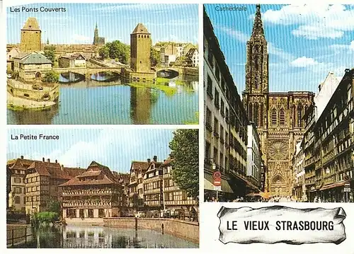 Strasbourg Els. Mehrbildkarte ngl C0549