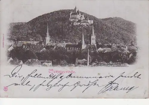 Wernigerode Panorama mit Schloss gl1900 91.143