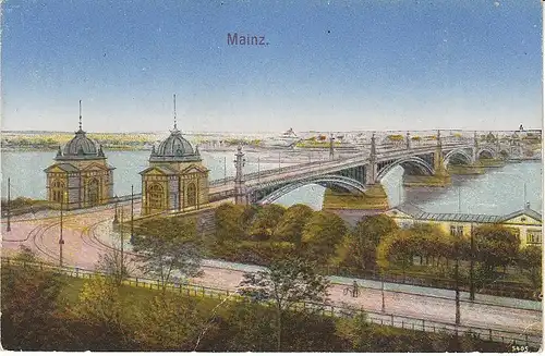 Mainz "auf der anderen Seite" der Brücke ngl 49.506