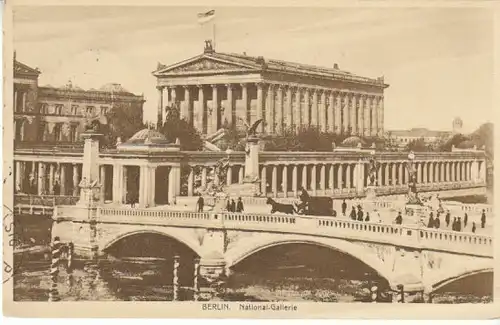 Berlin Nationalgalerie Friedrichsbrücke gl1912 B4901