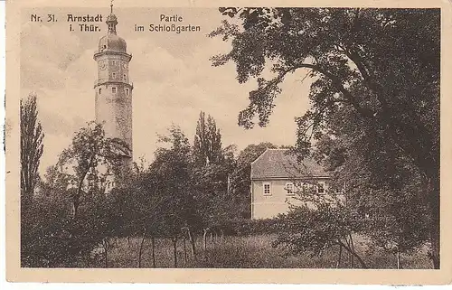 Arnstadt i.Thür. Im Schloßgarten gl1934 49.654