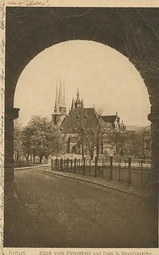 Erfurt Dom und St. Severikirche gl1930 125.185