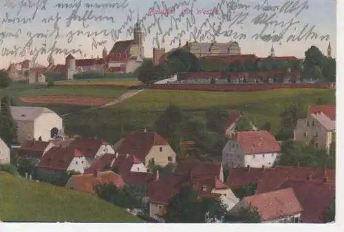Bautzen Panorama von Westen gl1914 85.973