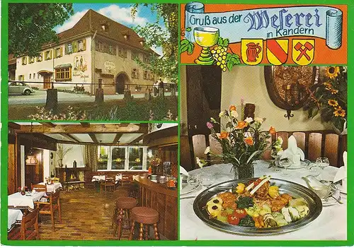 Kandern Schwarzw. Hist.Gasthaus z.Weserei ngl 49.803