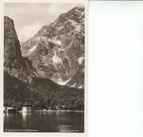 St.Bartholomä am Königsee m.Watzmann ngl 27.633