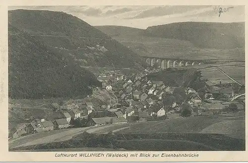 Willingen nit Blick zur Eisenbahnbrücke ngl 100.691