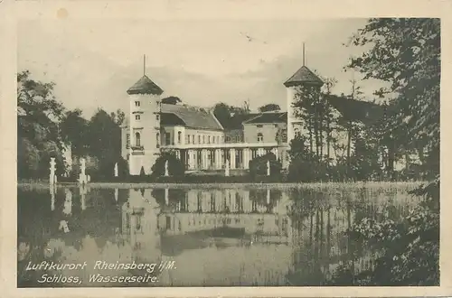 Rheinsberg i.M. Schloß Wasserseite gl1914 100.827