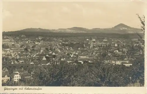 Göppingen Gesamtansicht mit Hohenstaufen ngl 102.099