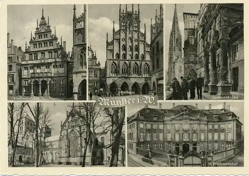 Münster/Westfalen Teilansichten Dom gl1961 100.784