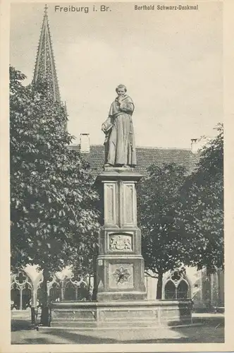 Freiburg i.B. Berthold Schwarz-Denkmal ngl 102.182