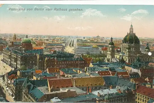 Berlin Panorama vom Rathaus gesehen gl1911 100.242