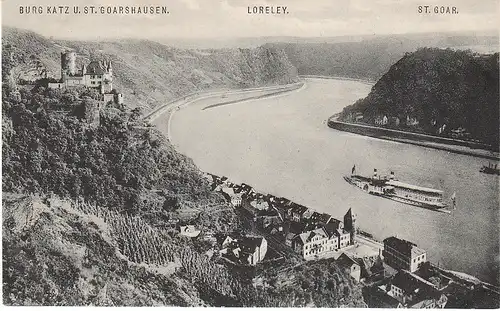 Burg Katz u. Goarshausen Loreley St.Goar ngl 49.993