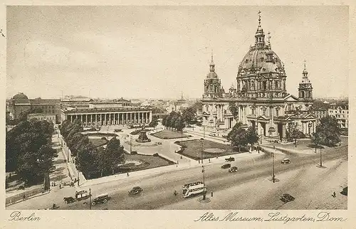 Berlin Das Alte Museum Lustgarten Dom gl1930 117.571