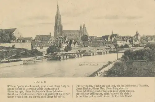 Ulm a.d. Donau Donaupartie Blick Münster ngl 101.640