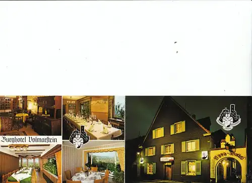Wetter/Ruhr 2 Burghotel Volmarstein Werbekarte 28.240