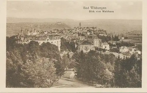 Bad Wildungen Blick vom Waldhaus ngl 100.671