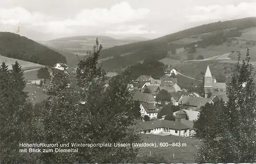 Usseln (Waldeck) mit Blick zum Diemeltal gl1959 100.693
