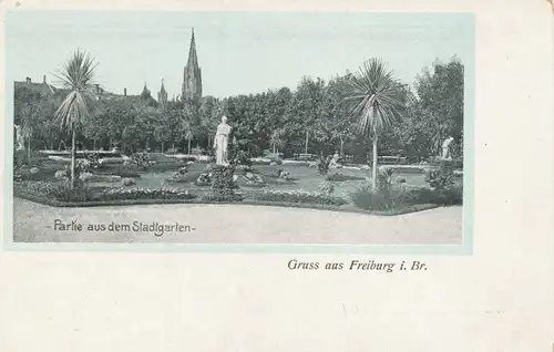 Freiburg i.B. Partie aus dem Stadtgarten ngl 102.177