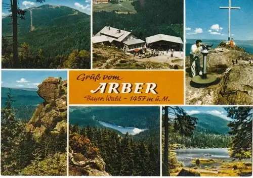 Gruß vom Arber Bayer.Wald Mehrbildkarte gl1972 26.678