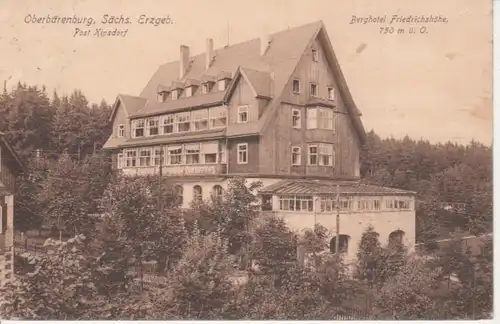 Oberbärenburg Berghotel Friedrichshöhe gl1928 86.788