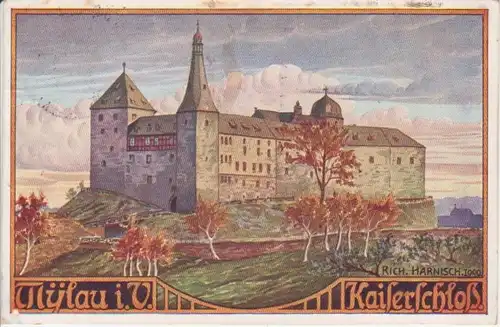 Kaiserschloss Mylau im Vogtland gl1914 79.919