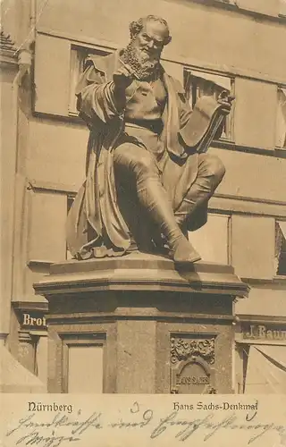 Nürnberg Hans Sachs-Denkmal gl19? 124.533