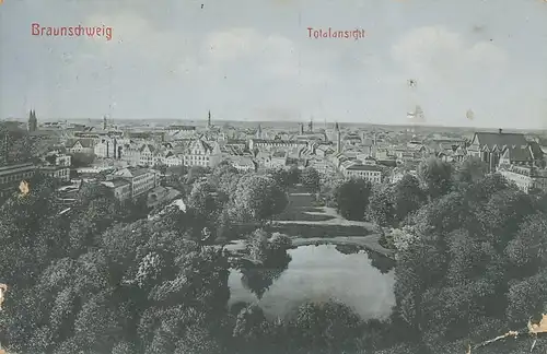 Braunschweig Totalansicht gl1912 100.510