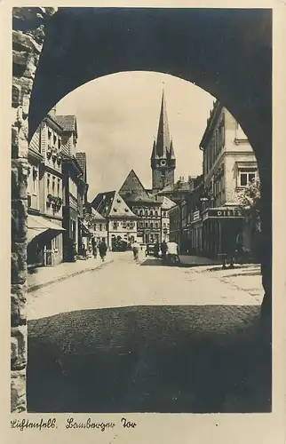 Lichtenfels Blick durch ein Tor gl1942 100.687